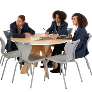 library study table and chairs with students