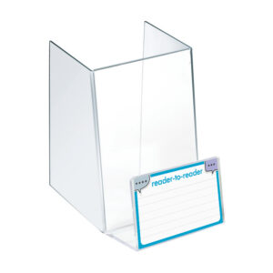 On-shelf display acrylic for library