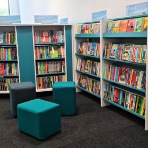 School Library Fiction bookcases