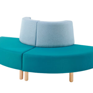 Two outer curved seat for school library