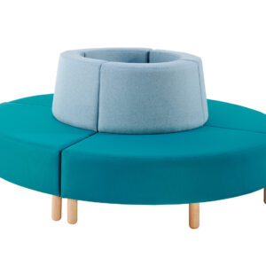 Four outer curved seat for school library
