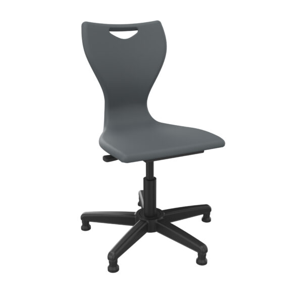 library operator chair night grey