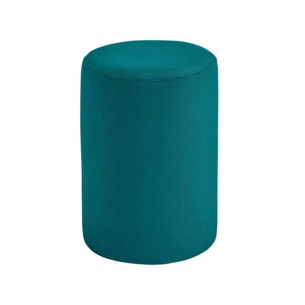 Soft stool in teal for school libraries