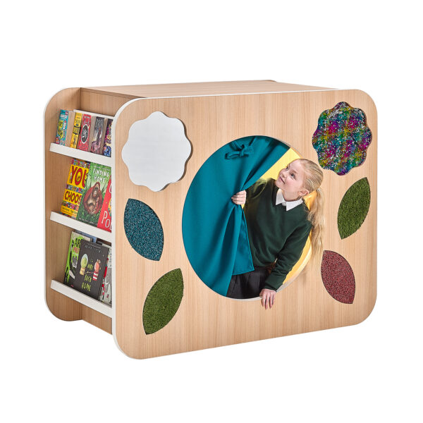 SENSORY DEN CURTAIN TACTILE SEAT LIGHT BOOK DISPLAY