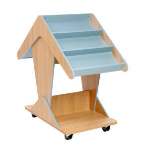 Mobile Bookcase tiered display for schools libraries